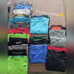 25 Nike Pro Fitted Men's Medium Shirts Reseller lot